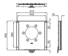 CTA Rotary consoles driver or passenger side for Ford Transit from 2014 - 59672 | Stahlor image 2