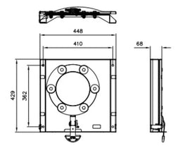 CTA Rotary consoles driver's side for Renault Trafic and the like from 2014 - 59673 | Stahlor image 2