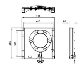 CTA Rotary consoles passenger side for Renault Trafic and construction equal from 2014 - 59674 | Stahlor image 2