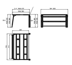 CTA Easy Bed Klappbett Kasten - 59682 | Stahlor image 5