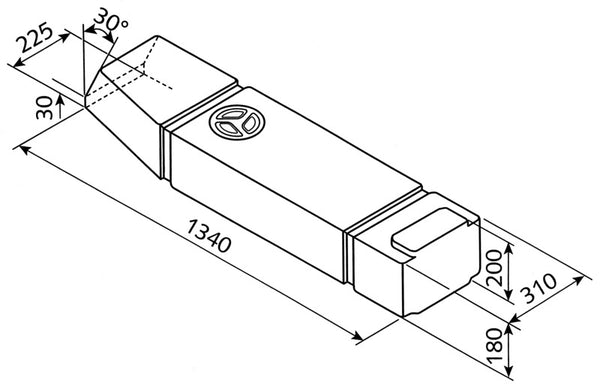 Reimo Underfloor fresh and waste water tank VW T2/T3 - 60 l - 61002 | Stahlor image 1