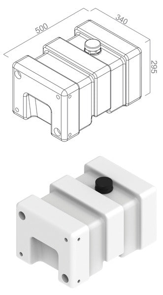 Reimo Wassertank uni 33l - 61015 | Stahlor image 1