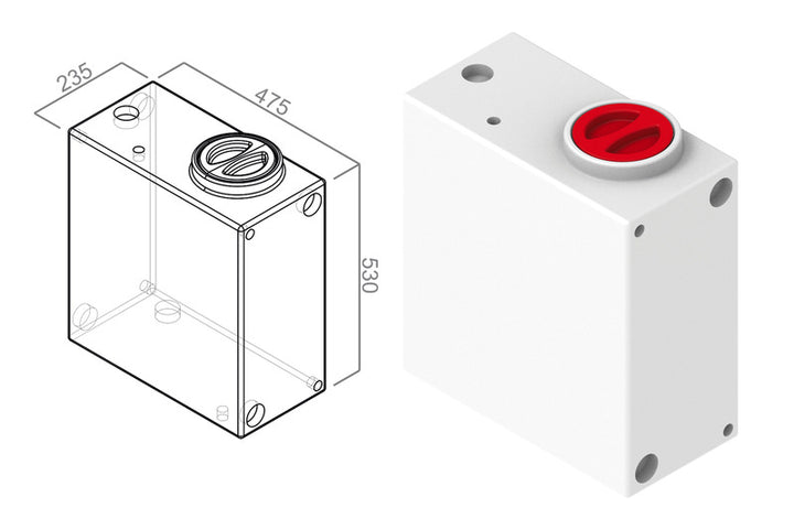 Wassertank uni 52l