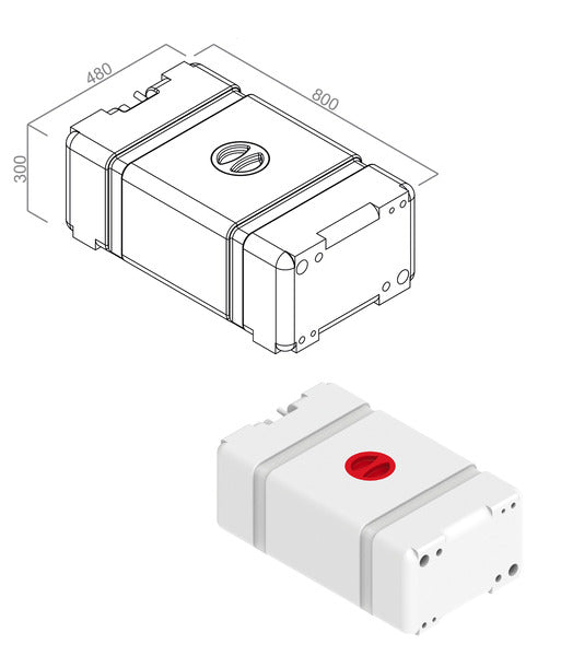 Reimo Wassertank uni 100l - 61039 | Stahlor image 1