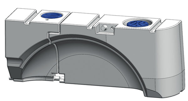 Aplast Drinking and waste water tank for VW T5 / T6 - 93 l - 61051 | Stahlor image 1