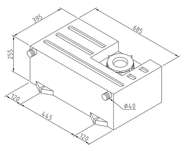 Reimo 60L water tank - 611000 | Stahlor image 1
