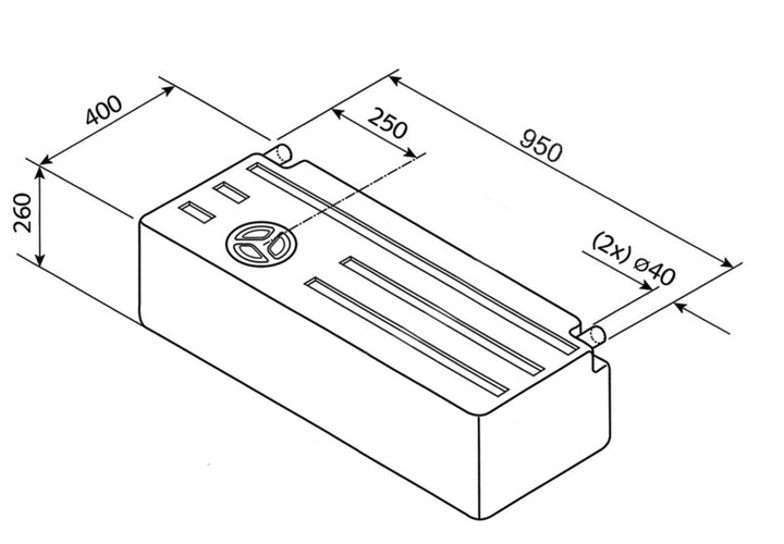 Universal water tank EV1802 - 89 l