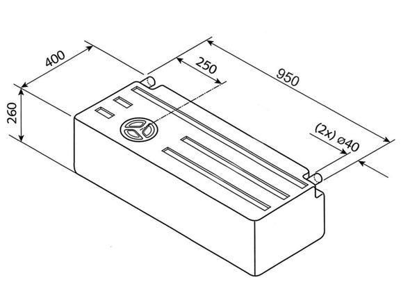 Reimo Universal water tank EV1802 - 89 l - 61102 | Stahlor image 1