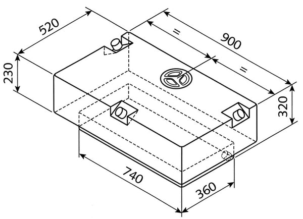 Reimo Water tank EV-2201 - 124l - 61104 | Stahlor image 1