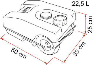 FIAMM Abwasserrolltank grau 23l - 61153 | Stahlor image 2