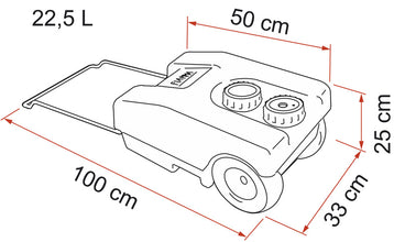 FIAMM Abwasserrolltank grau 23l - 61153 | Stahlor image 3