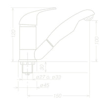 REICH Water amature single lever faucet KAMA - 360 ° rotating spout - 63052 | Stahlor image 2