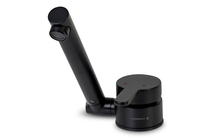 Carbest Folding Single-Lever Mixer Tap, Matt Black