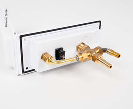 REICH Water socket with pre-mixer and shower white - Without lock - 63221 | Stahlor image 3