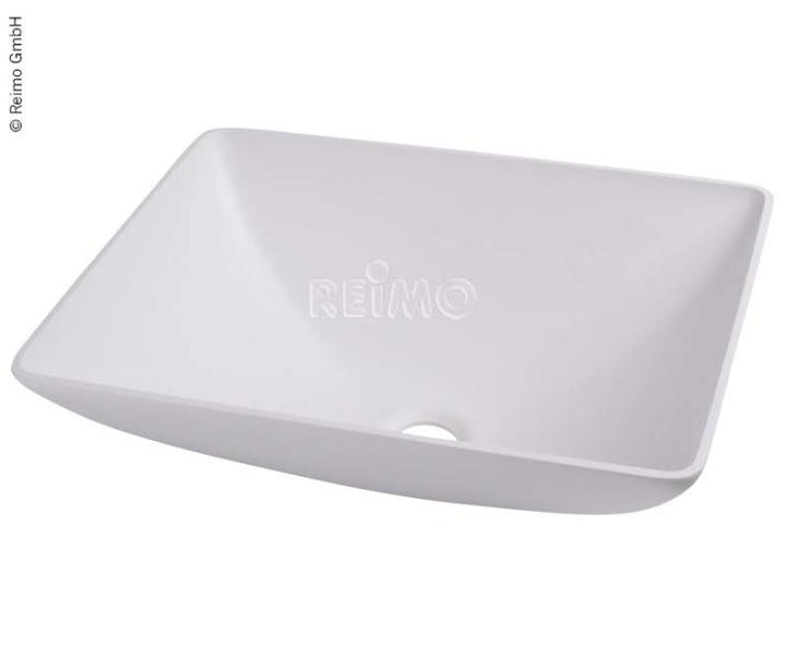 Washbasin square white, dimension: 350x260mm H135mm