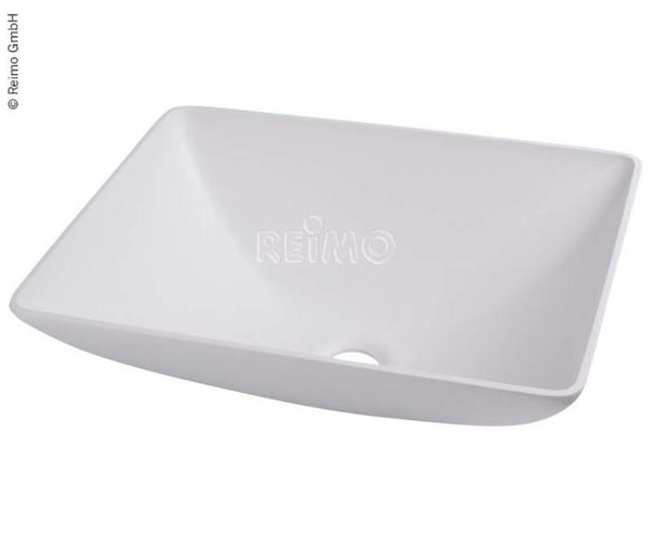 Reimo Washbasin square white, dimension: 350x260mm H135mm - 64055 | Stahlor image 1