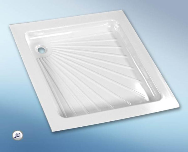 Solera Plastic shower tray - White - 665 x 655 x 80 mm - 64111 | Stahlor image 1