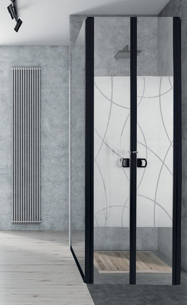 Shower door 2 wings PMMA, 650x1800mm