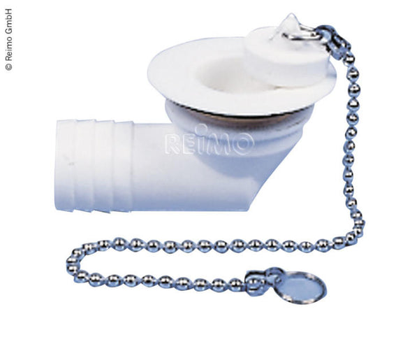 Reimo Water drain set angled - hose 1", drain opening 31 mm - 64303 | Stahlor image 1