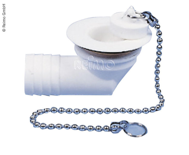 Water drain set angled hose 1", drain opening 31mm, pack of 10