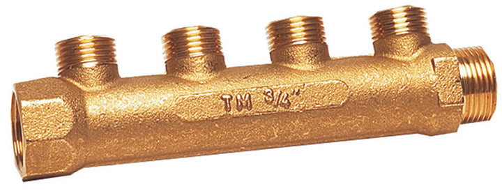 Fresh water manifold brass with 4 outlets