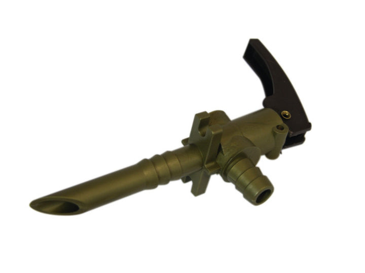 Draining end valve made of plastic