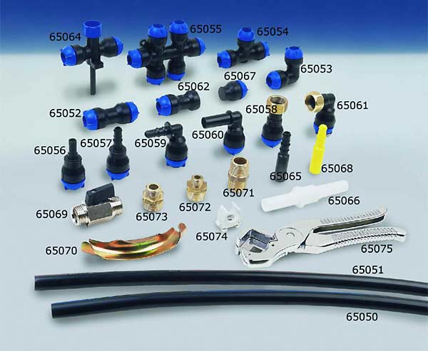 Plastic pipe clamp (5 pcs.)