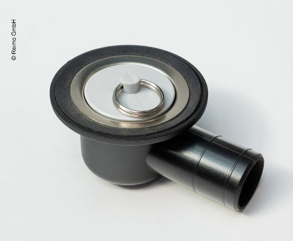 REICH Water drain 39mm angled with plug - 65095 | Stahlor image 1