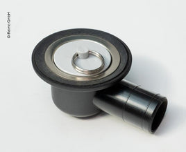 REICH Water drain 39mm angled with plug - 65095 | Stahlor image 1