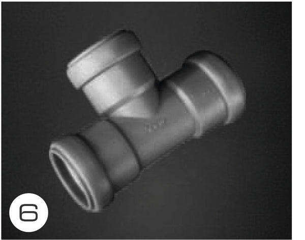 CKW 90° T-piece for 28 mm pipes - 65133 | Stahlor image 1