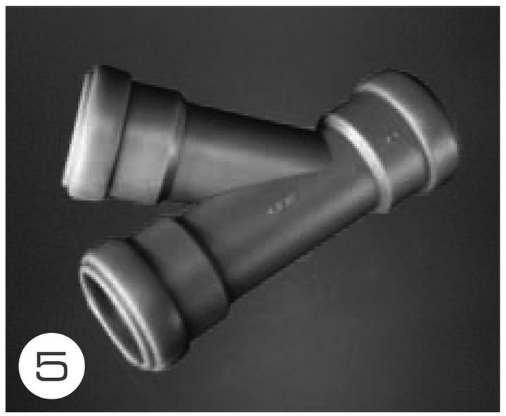 T-piece for 28 mm sewage pipe systems