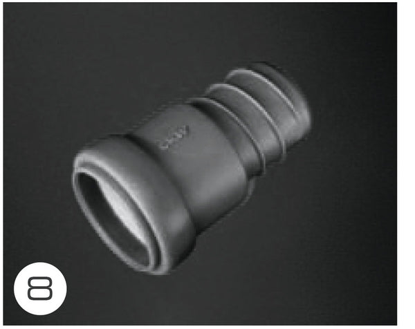 CKW Transition piece from pipe to spiral hose - 65138 | Stahlor image 1
