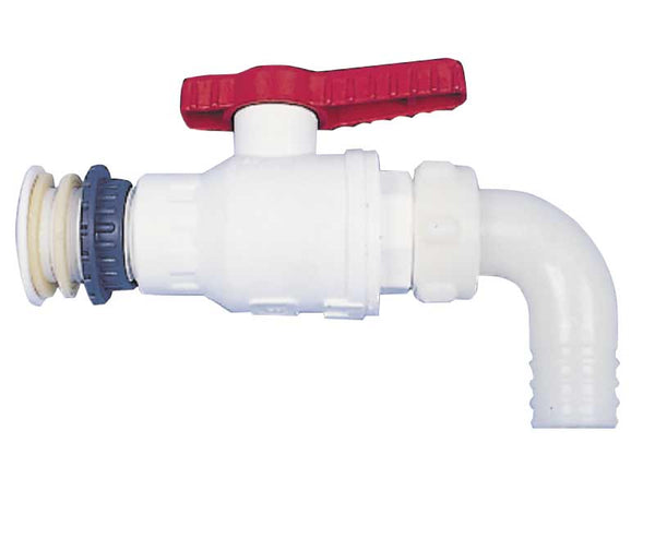 Reimo 1" plastic flow-through tap, loose - 65144 | Stahlor image 1