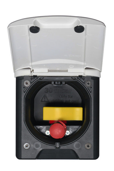 Gas socket with magnetic closure - Dark gray
