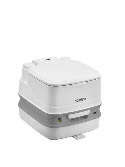 Porta Potti 335 Portable Camping Toilet - With Hold Down Kit - White