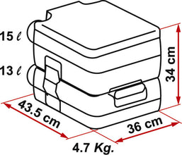 Fiamma Camping toilet Fiamma Bi-Pot 34 - 66019 | Stahlor image 2