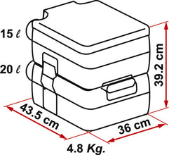 Fiamma Camping toilet Fiamma Bi Pot 39 - 66020 | Stahlor image 2