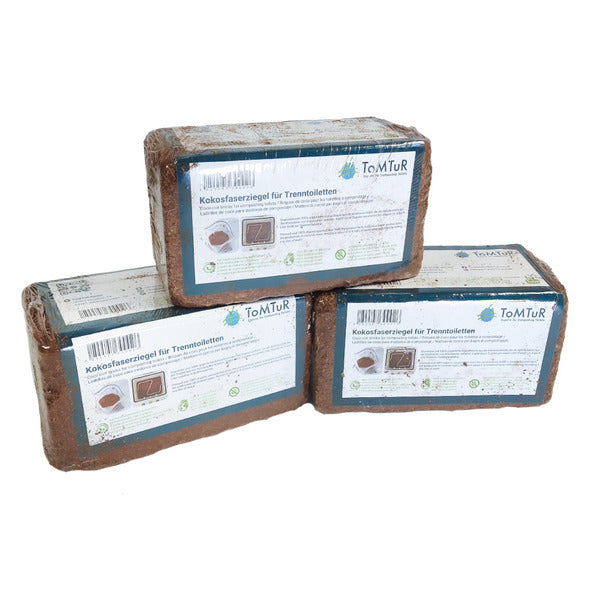 Camping separation toilet coconut fiber brick 3 pieces