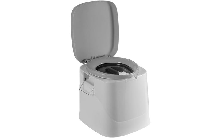Modern, portable Optiloo bucket toilet