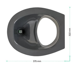 Trobolo Partition toilet insert - gray - 660522 | Stahlor image 2