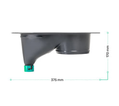 Trobolo Partition toilet insert - gray - 660522 | Stahlor image 3