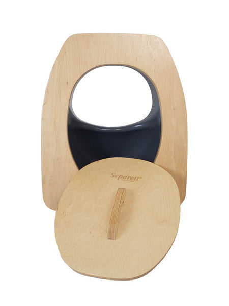 Urine separation insert Separett Privy with wooden seat