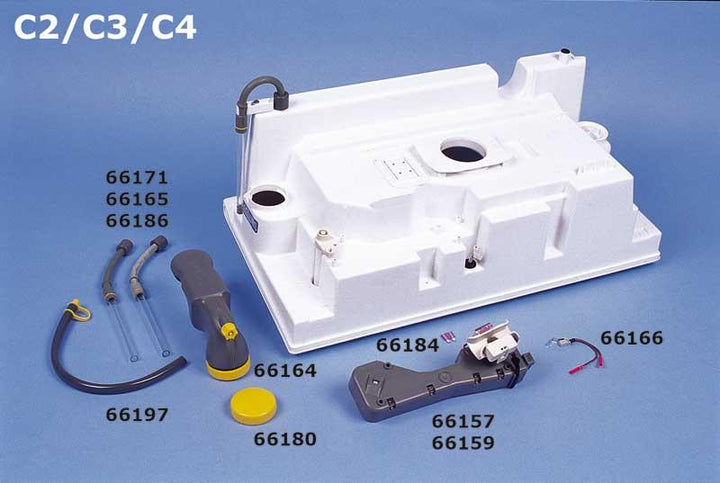 Water filler neck. PP cas