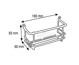 Lippert Shampoo holder chrome 168x60x93mm - 66274 | Stahlor image 2