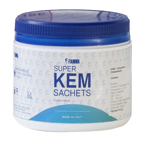 Fiamma Super Kem Blue Toilet Sachets, 15 x 30 g