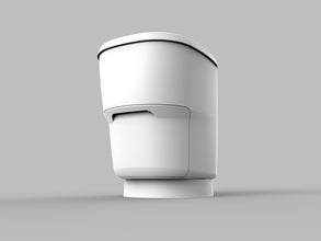 Clesana C1 - waterless toilet with round base - 66403 | Stahlor image 2