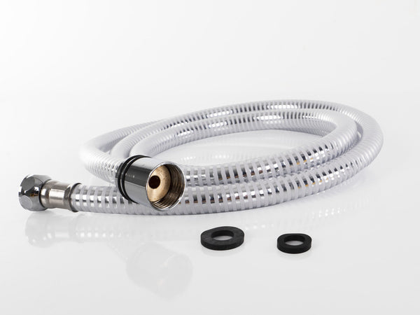Reimo Shower hose white with metal effect - 66503 | Stahlor image 1