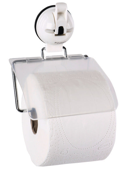 Reimo Toilet roll holder with suction cup, white, up to 3kg - 66525 | Stahlor image 1