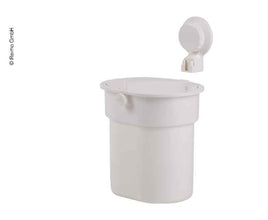 CAMP4 Waste bin with suction cup, white, up to 3kg, Push-Button - 66573 | Stahlor image 2