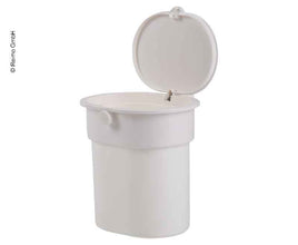 CAMP4 Waste bin with suction cup, white, up to 3kg, Push-Button - 66573 | Stahlor image 3
